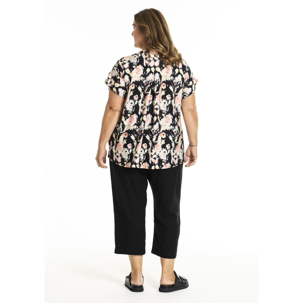 Gozzip Woman GJean Blouse Blouse Black printed