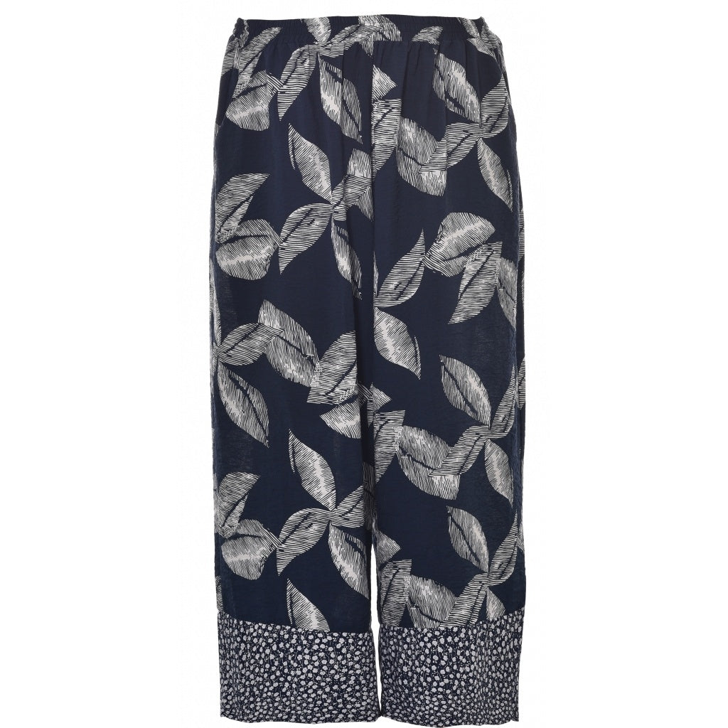 Gozzip Woman 3/4 Pant 3/4 Pant Navy Print