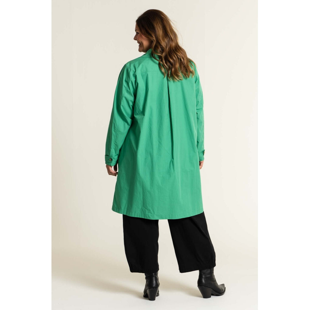 Gozzip Woman Beatrice Trenchcoat - FLERE FARVER Coat Absinthe Green