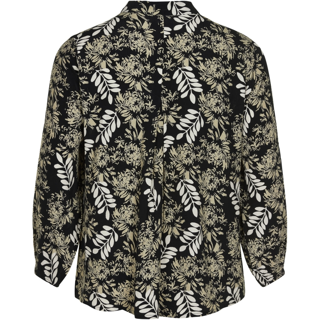 Gozzip Woman Blouse Blouse Black printed