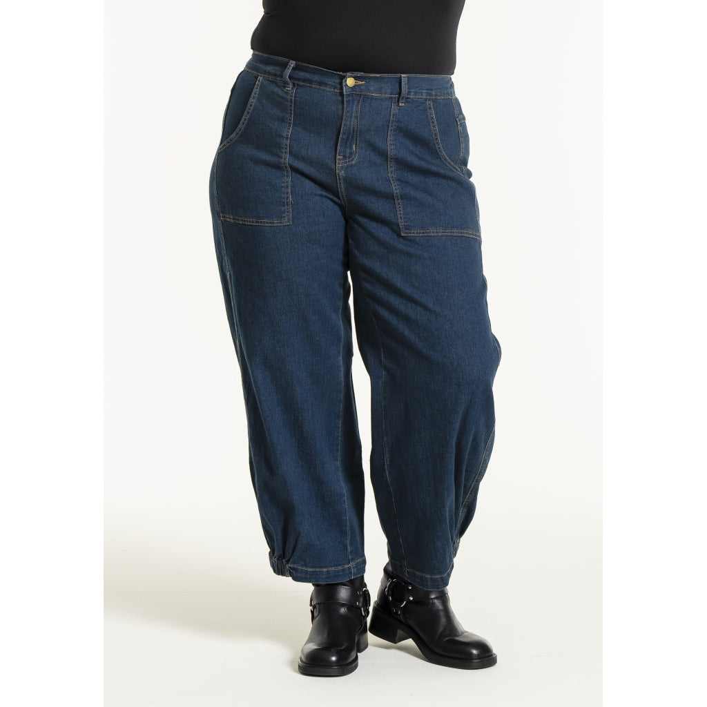 Gozzip Woman Clara Baggy pants Baggy pants Dark blue denim