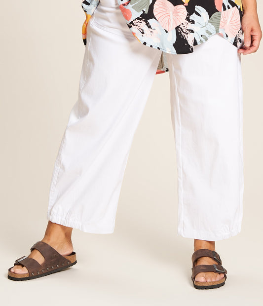 Gozzip Woman Clara Baggy pants Pants 2 White