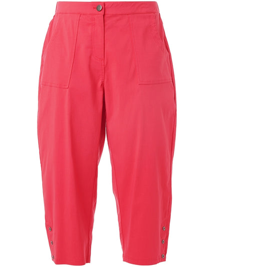Gozzip Woman Clara Loose capri pants Loose Pant Red