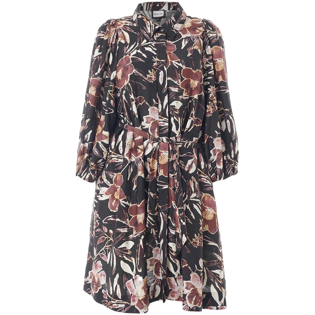 Gozzip Woman GAgnete Tunic Tunic Black Print