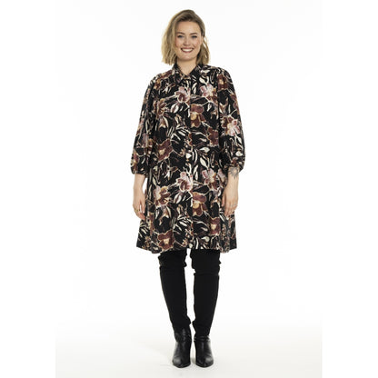Gozzip Woman GAgnete Tunic Tunic Black Print