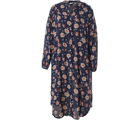 Gozzip Woman GAnja Dress Dress Navy Print