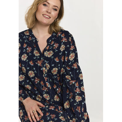 Gozzip Woman GAnja Dress Dress Navy Print