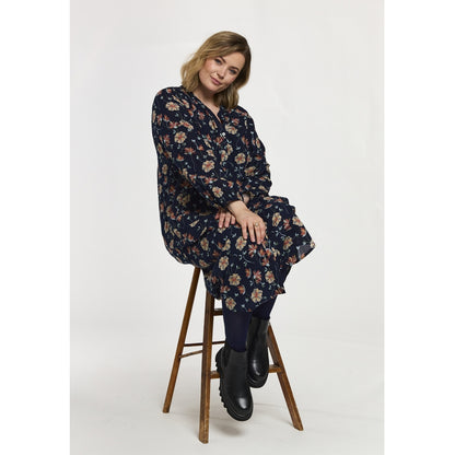 Gozzip Woman GAnja Dress Dress Navy Print