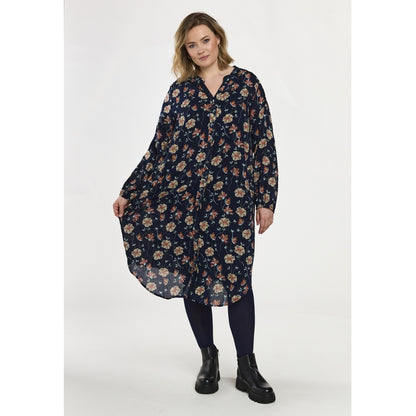 Gozzip Woman GAnja Dress Dress Navy Print