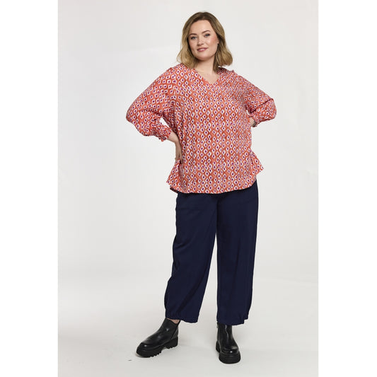 Gozzip Woman GAnnah Blouse Blouse Coral