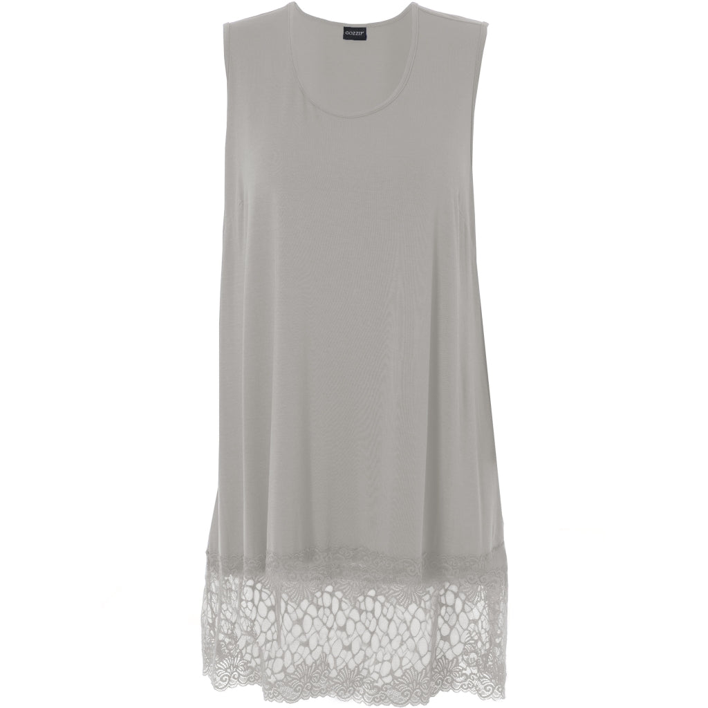 Gozzip Woman GAnny Top with lace Top Off-White