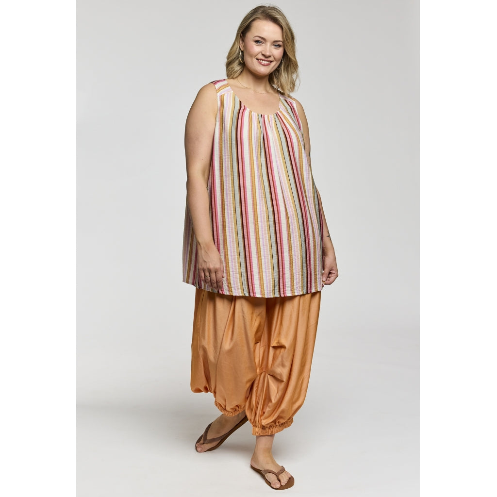 Gozzip Woman GBeata Top Top Pink Stripes