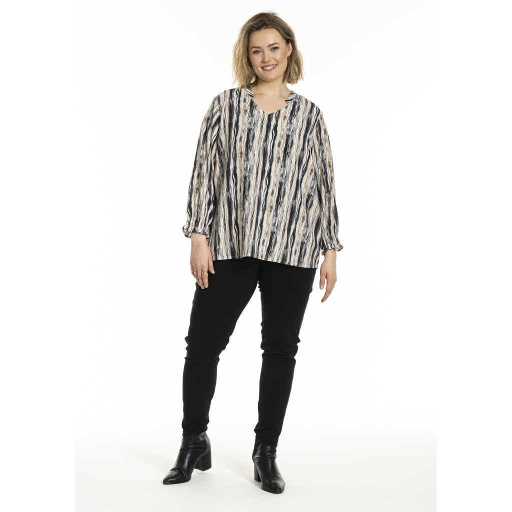 Gozzip Woman GBerit Blouse Blouse Navy stripe