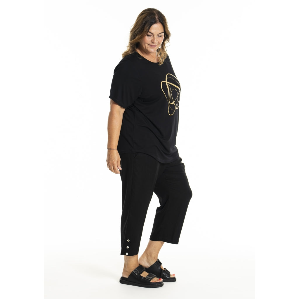 Gozzip Woman GBirka T-Shirt with print T-Shirt Black