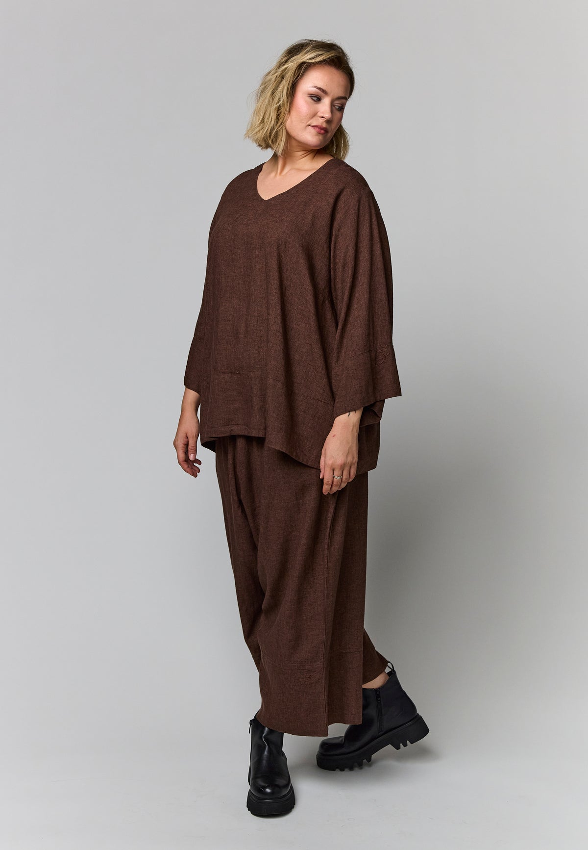 Gozzip Woman GElinea Blouse Blouse Brown