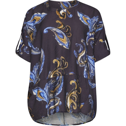 Gozzip Woman GElissa Oversize Blouse Oversize Blouse Blue print