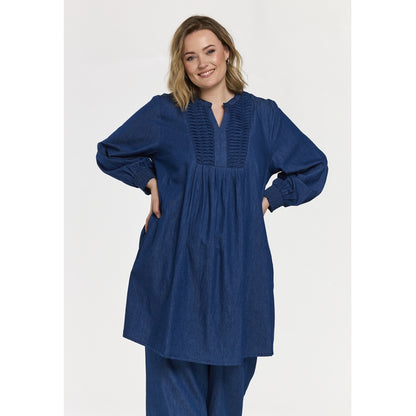 Gozzip Woman GEmilia Denim Tunic Tunic Denim Blue