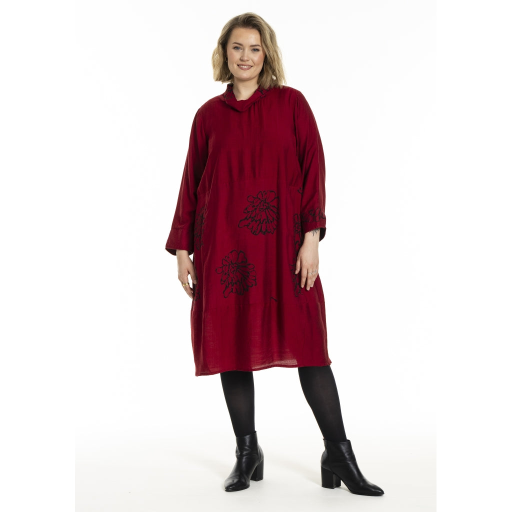 Gozzip Woman GEmilie Dress Dress Deep red
