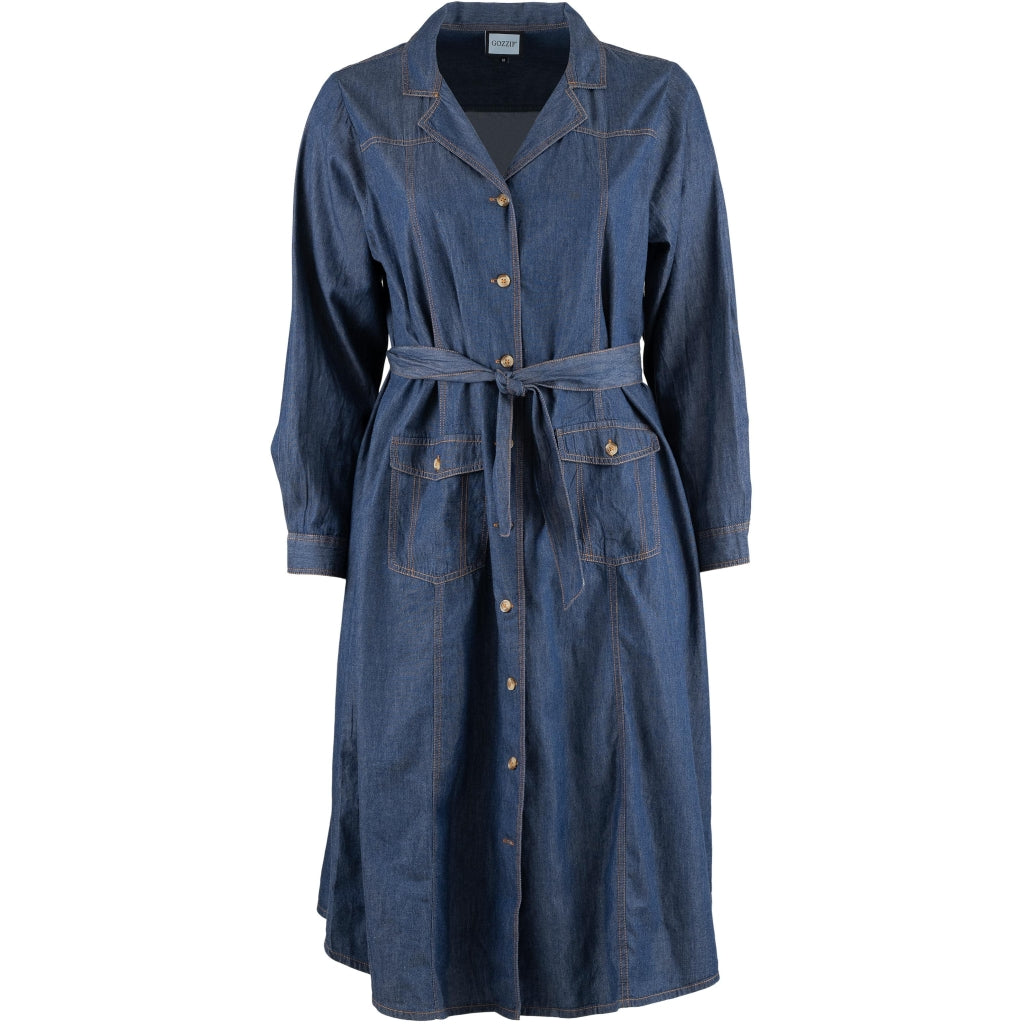 Gozzip Woman GEvelyn Dress Dress Dark blue denim