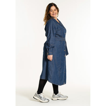 Gozzip Woman GEvelyn Dress Dress Dark blue denim