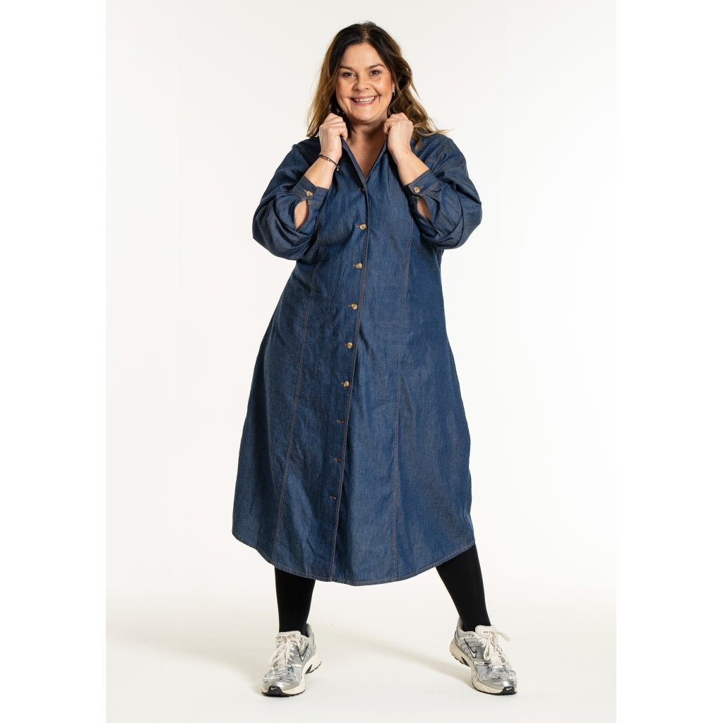 Gozzip Woman GEvelyn Dress Dress Dark blue denim