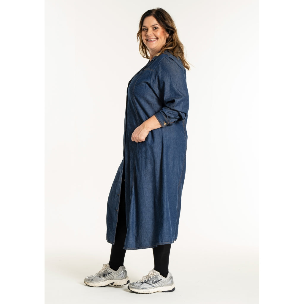 Gozzip Woman GEvelyn Dress Dress Dark blue denim