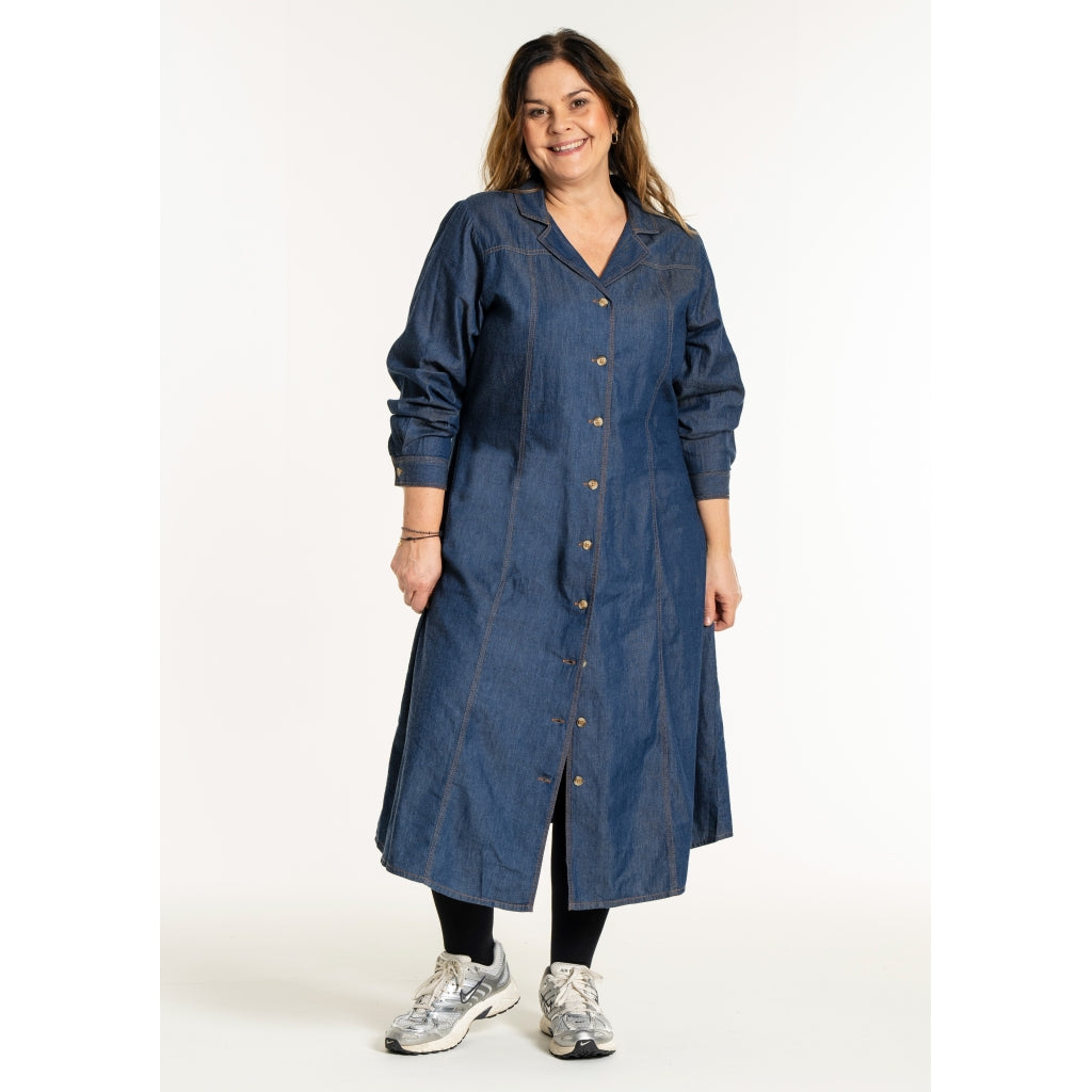 Gozzip Woman GEvelyn Dress Dress Dark blue denim