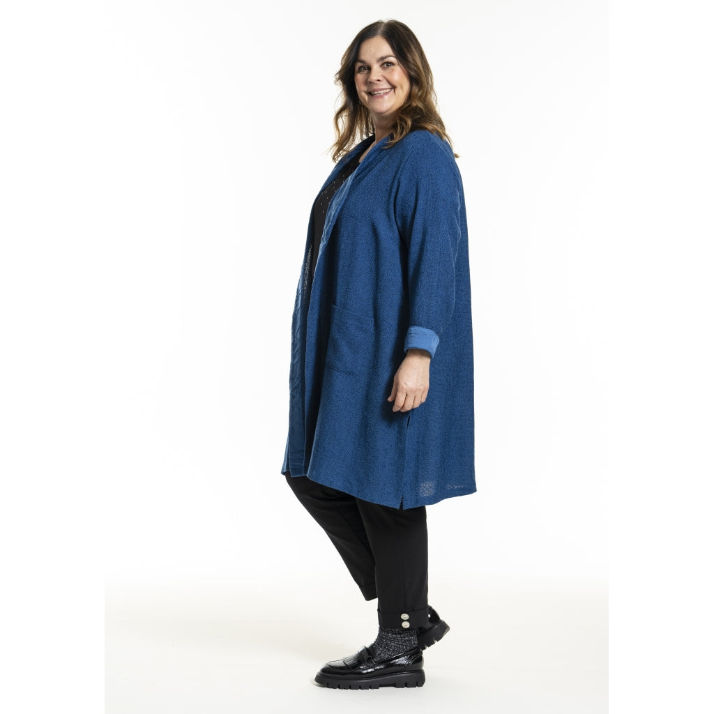 Gozzip Woman GFrance Long Cardigan Long Cardigan Blue