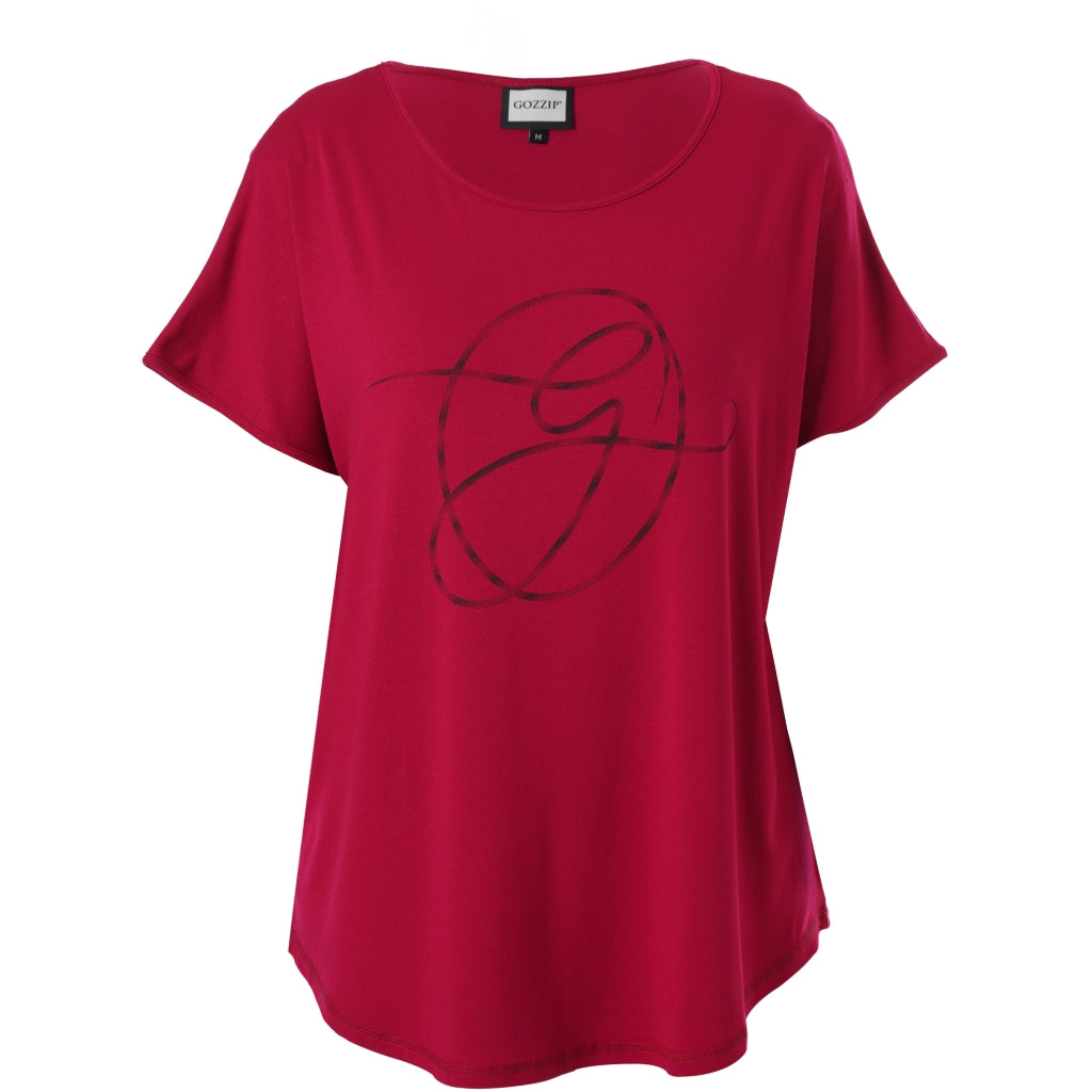Gozzip Woman GGitte T-shirt with print T-Shirt Cherry