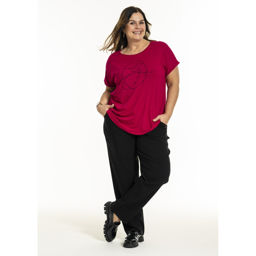 Gozzip Woman GGitte T-shirt with print T-Shirt Cherry