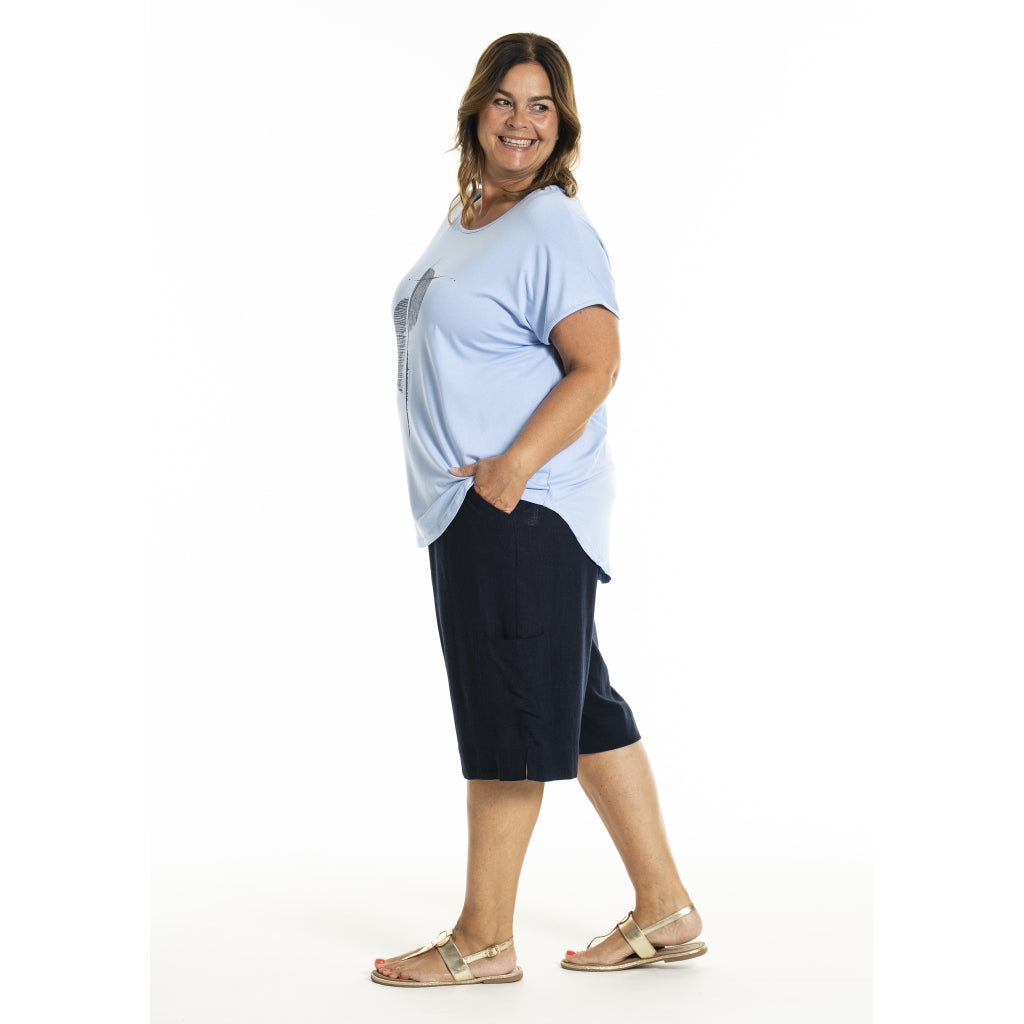Gozzip Woman GGitte T-shirt with print T-Shirt Angel Blue