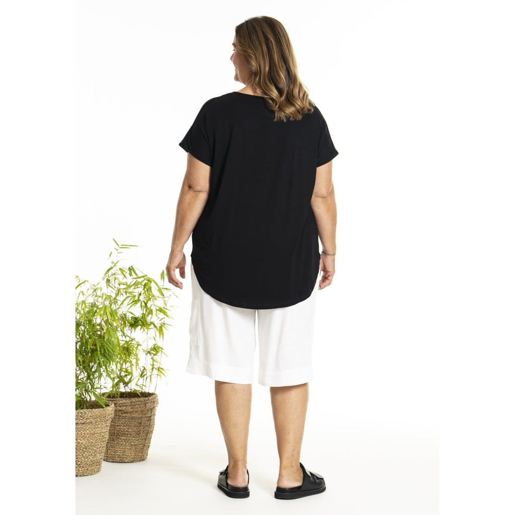 Gozzip Woman GGitte T-shirt with print T-Shirt Black