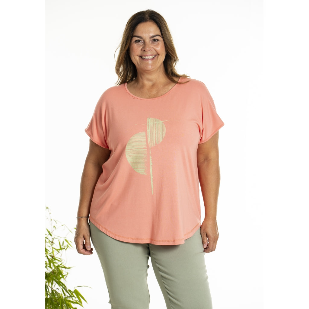 Gozzip Woman GGitte T-shirt with print T-Shirt Dahlia