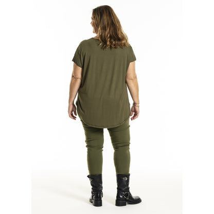 Gozzip Woman GGitte T-shirt with print T-Shirt Olive