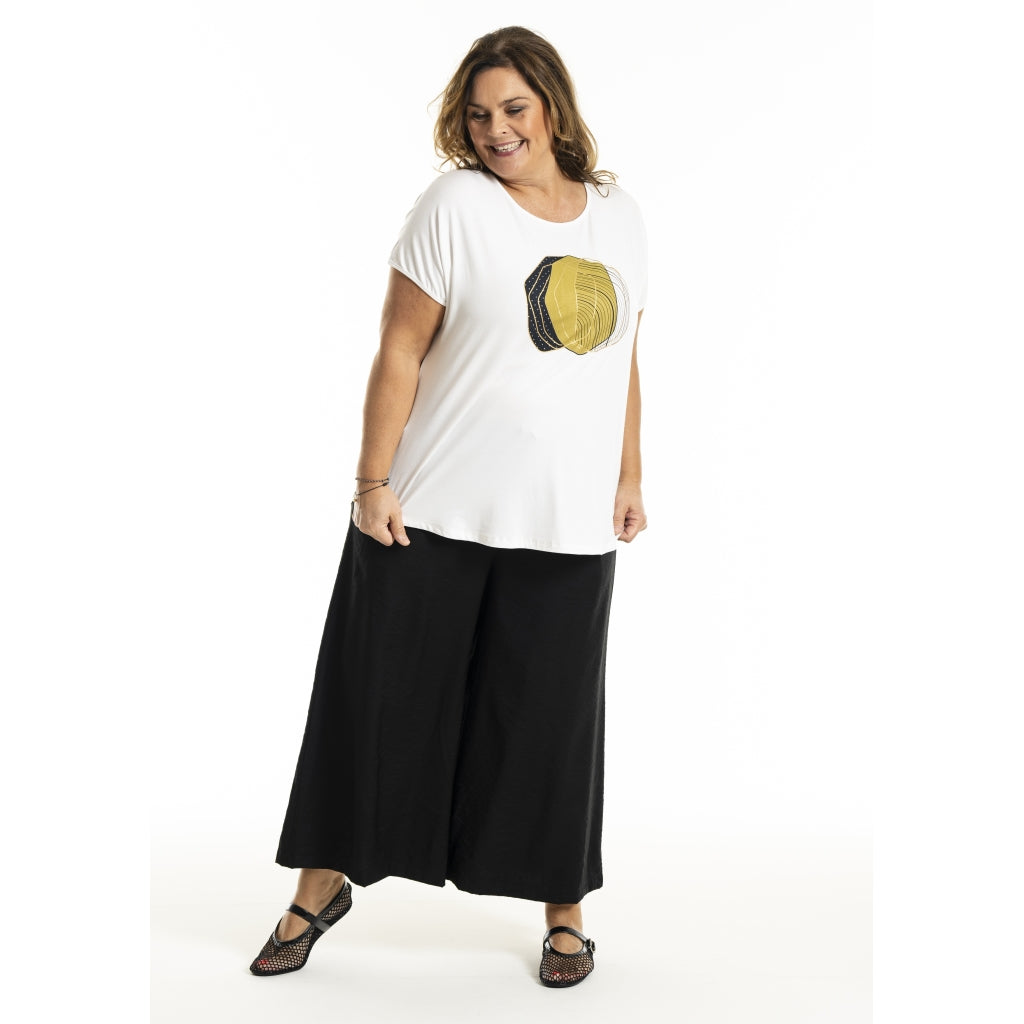 Gozzip Woman GGitte T-shirt with print T-Shirt White