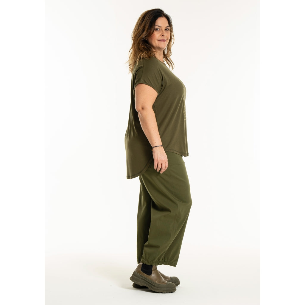 Gozzip Woman GGitte T-shirt with print T-Shirt Olive