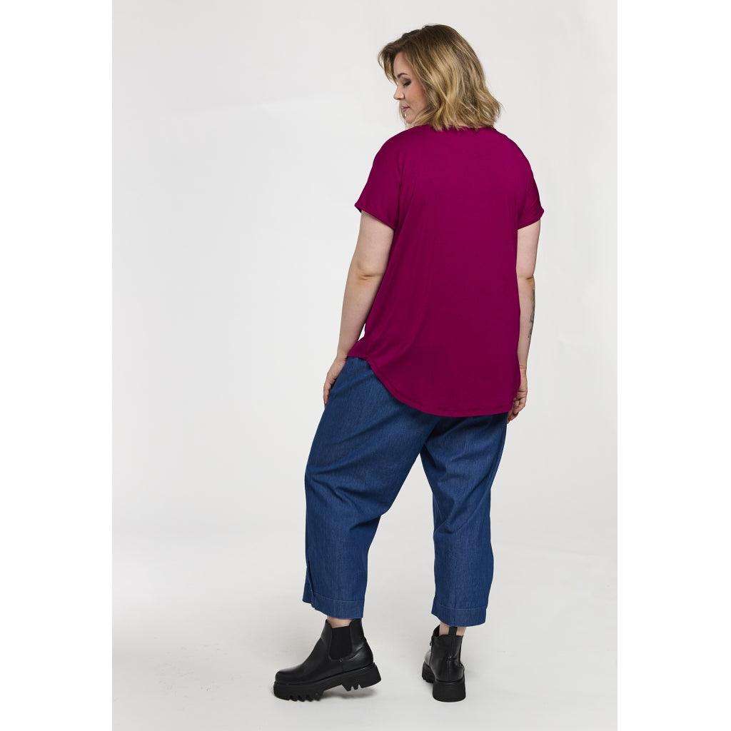Gozzip Woman GGitte T-shirt with print T-Shirt Raspberry