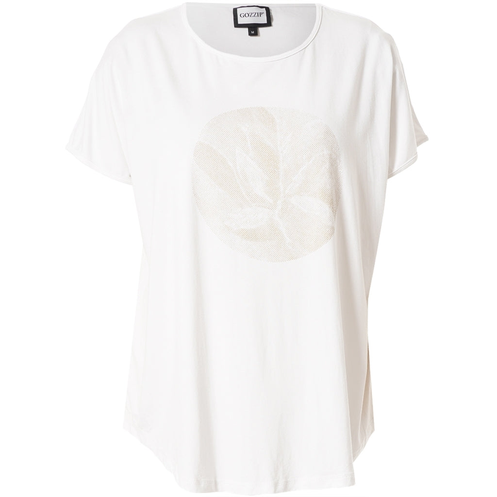 Gozzip Woman GGitte T-shirt with print T-Shirt White