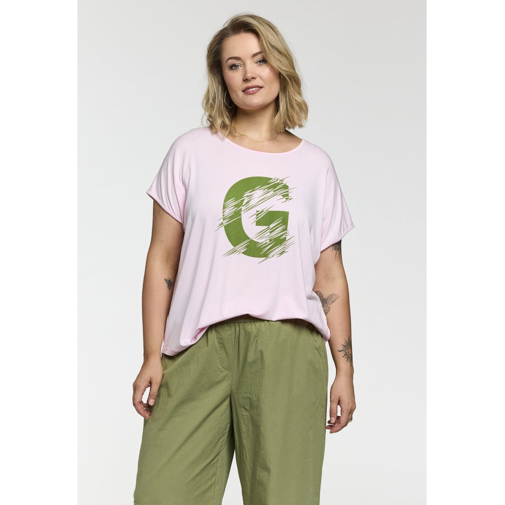 Gozzip Woman GGitte T-shirt with print T-Shirt Rose