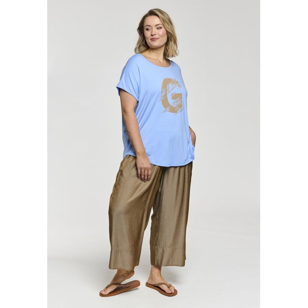Gozzip Woman GGitte T-shirt with print T-Shirt light Blue