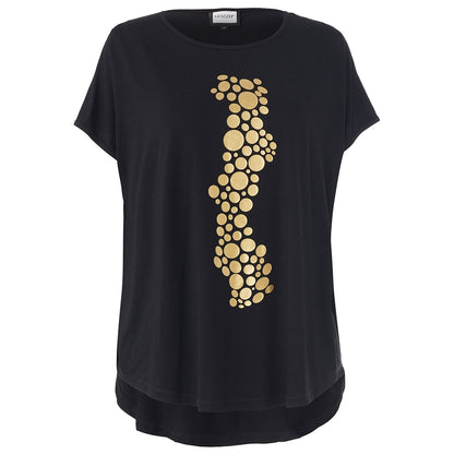 Gozzip Woman GGitte T-shirt with print T-Shirt Black