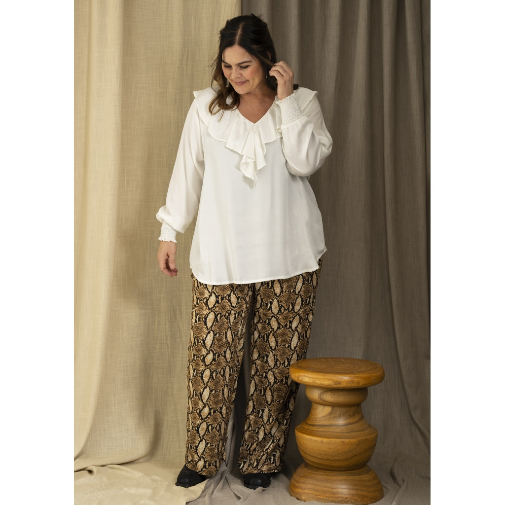 Gozzip Woman GGytha Blouse Blouse Off-White