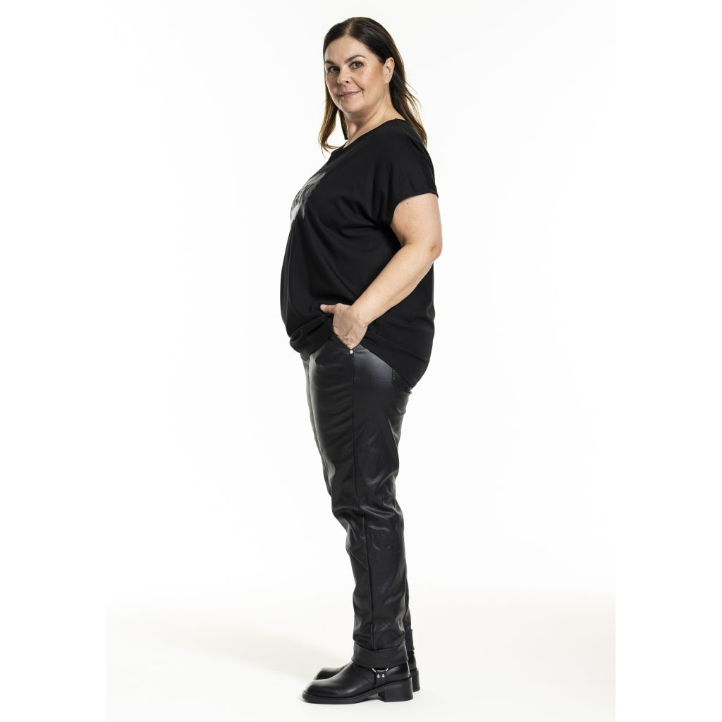 Gozzip Woman GHensia T-Shirt w print T-Shirt Black