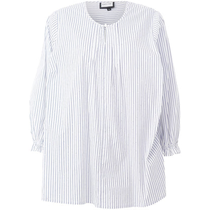 Gozzip Woman GIben Blouse Blouse White blue stripe