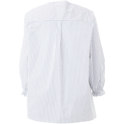 Gozzip Woman GIben Blouse Blouse White blue stripe