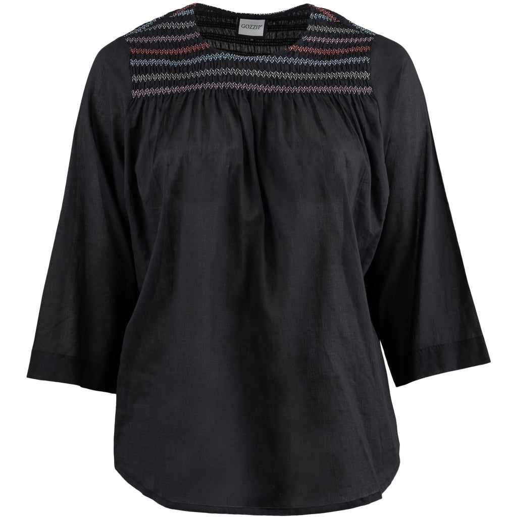 Gozzip Woman GIngfred Blouse Blouse Black