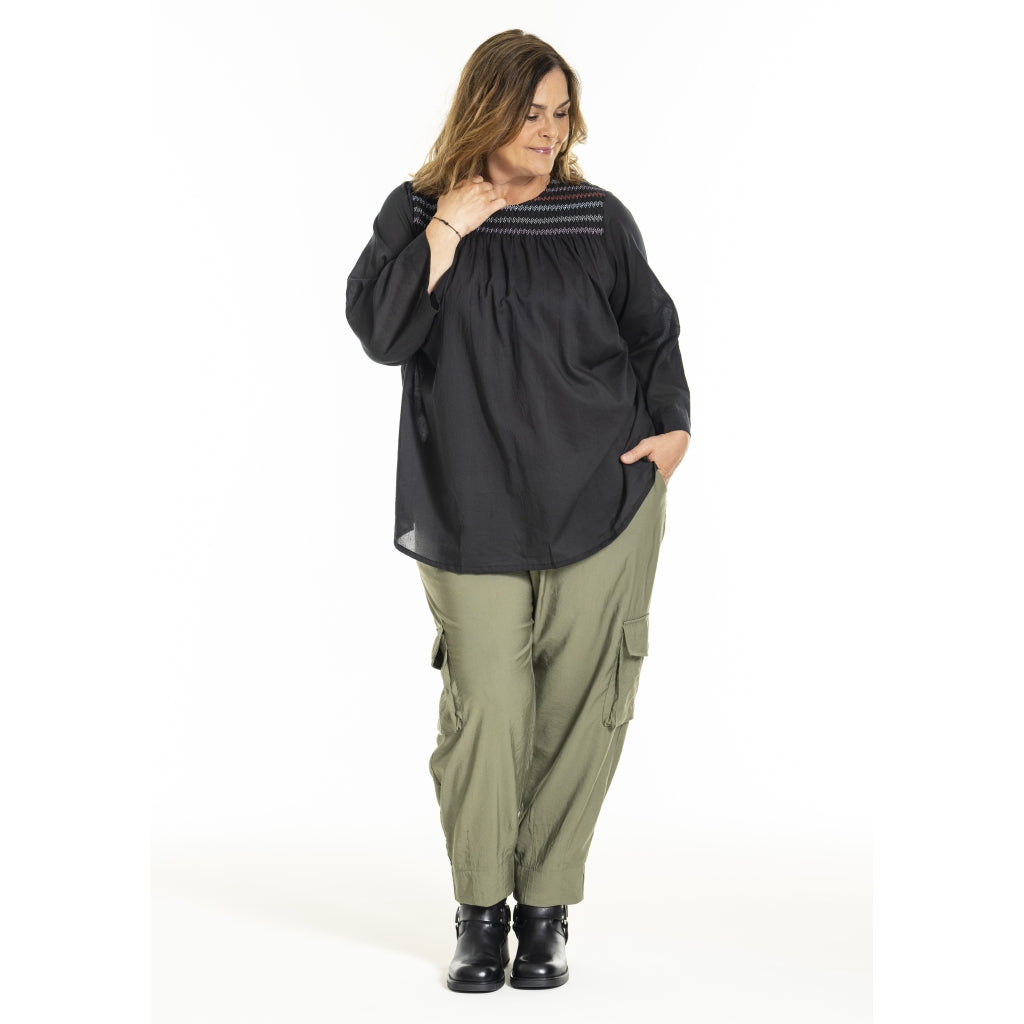 Gozzip Woman GIngfred Blouse Blouse Black