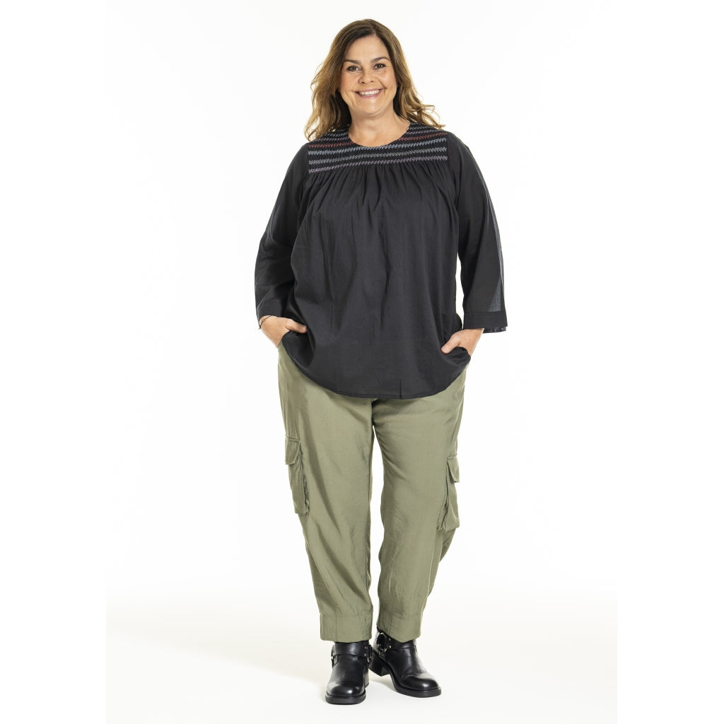 Gozzip Woman GIngfred Blouse Blouse Black