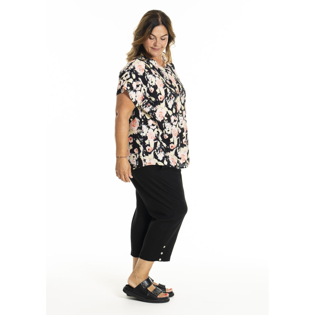 Gozzip Woman GJean Blouse Blouse Black printed