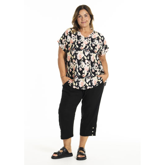 Gozzip Woman GJean Blouse Blouse Black printed